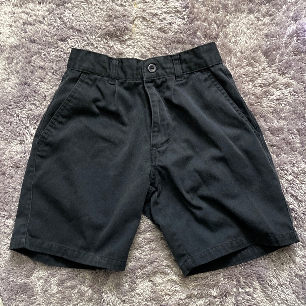 Vintage Black Bugle Boy Shorts, Like New, size 8, Pleated Front